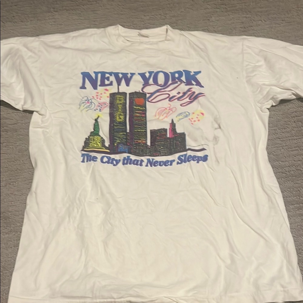 White New York City Graphic T-Shirt